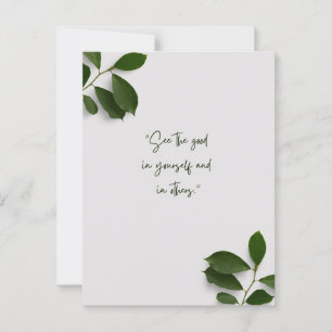 See the good in yourself and in others briefkaart