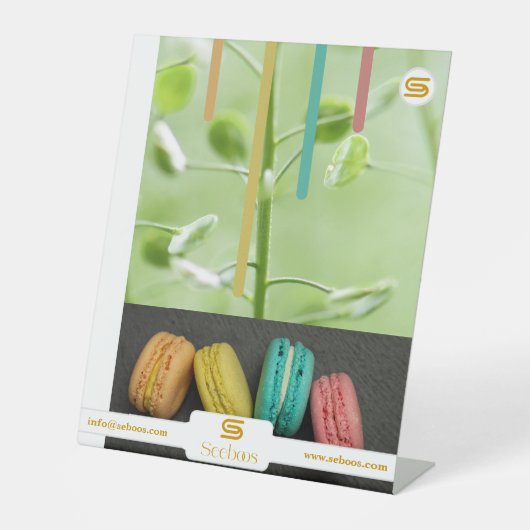 SEEBOOS RECLAMEBORD MET VOETSTUK (Voorkant)