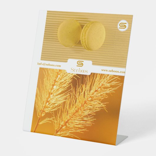 SEEBOOS RECLAMEBORD MET VOETSTUK (Voorkant)