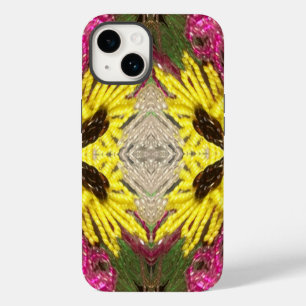 Seed Beading Floral Arrangement Abstract Case-Mate iPhone 14 Hoesje