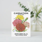 Seed Label San Antonio Tx Briefkaart (Staand voorkant)