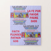 Seed of Abraham© - Esp & Eng Legpuzzel (Verticaal)