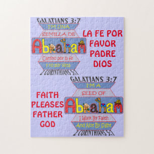 Seed of Abraham© - Esp & Eng Legpuzzel