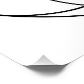 Seed of Life Heilige Geometrie zwart-wit Perfect Poster (Hoek)