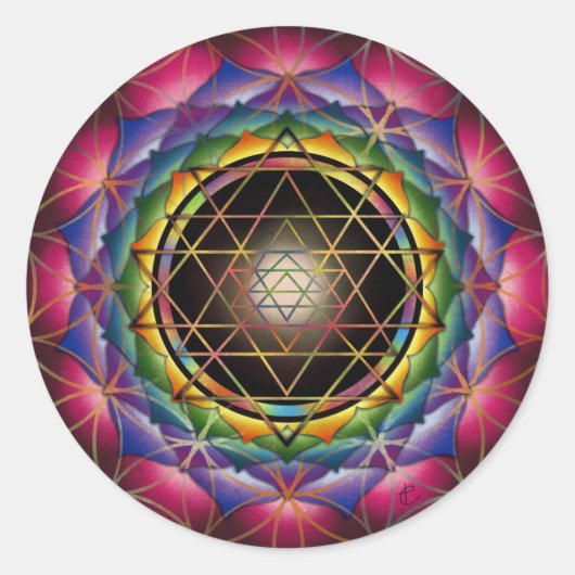 Seed of Life Mandala Stickers (Voorkant)