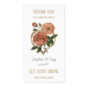 Seed Packet Étiquettes mariage Faveurs