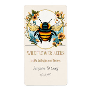 Seed Packet Étiquettes mariage Faveurs