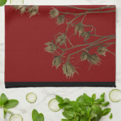 Seed Pods on a Kitchen Towel Theedoek (Gevouwen)