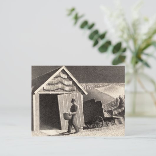 Seed Time and Harvest, 1937, ingediend door Grant Briefkaart (Staand voorkant)