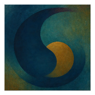 "Seeds of Stillness" Abstract Perfect Poster