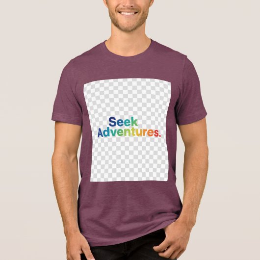 Seek Adventures – Explore Beyond Tee Tri-Blend Shirt (Voorkant)