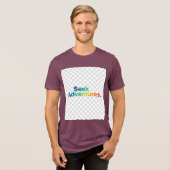 Seek Adventures – Explore Beyond Tee Tri-Blend Shirt (Voorkant volledig)