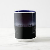 SEEK JESUS Magi Bethlehem Star Navy Christmas Mug (Centre)