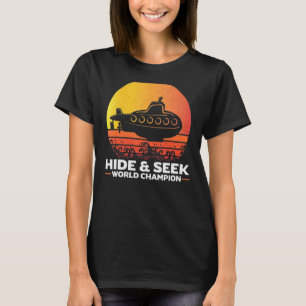 Seek World Champion onderzeeër veteranenmarine ver T-shirt
