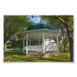 Seelye House Gazebo, Abilene, Kansas Foto Afdruk