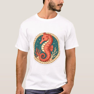 Seepferdchen Im Seemannsgarn T-shirt