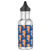 Seepferdchen in orange waterfles  (Links)