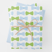 Seersucker Bow Stropdas Gift Wrap Sheets Inpakpapier Vel (In situ)