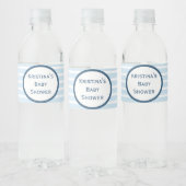 Seersucker Striped Baby shower Water Fles Label Waterfles Etiket (Flessen)