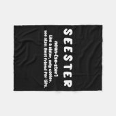 Seester Definition Like A Sister Only Cooler  Fleece Deken (Voorkant (Horizontaal))