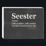 Seester Noun Definition Best Sister Funny Gift<br><div class="desc">sister,  seester,  definition,  famille,  bigsis,  gift,  birthday,  funny,  sarcastic, gift, </div>