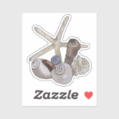 Seestern am Strand Sticker (Vel)