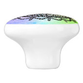 Seestern Mandala Keramische Knop (Zijkant)