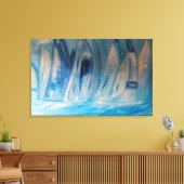 Segeln an einem Sommertag Canvas Afdruk (Insitu (Woonkamer))