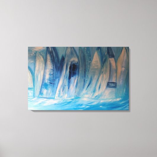 Segeln an einem Sommertag Canvas Afdruk (Voorkant)