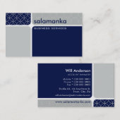 segment moderne carte de visite (Devant / Derrière)