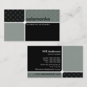 segment moderne carte de visite (Devant / Derrière)