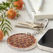 Segment van Stijl Pizza Sleutelhanger (Voorkant Rechts)