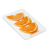 Segmenten van sinaasappel in een stapel magneet (Rechterzijde)