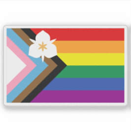 "Sego Belonging" flag of Salt Lake City, Utah, USA Sticker