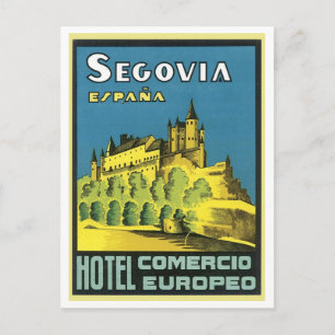 Segovia Espana Hotel Comercio Europeo Briefkaart