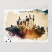 Segovia Spanje Kasteelschilderij Briefkaart (Voorkant)