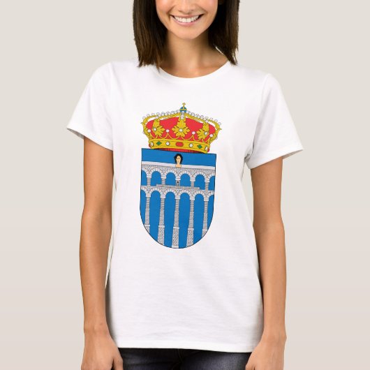 Segovia (Spanje) Wapenmunt T-shirt (Voorkant)
