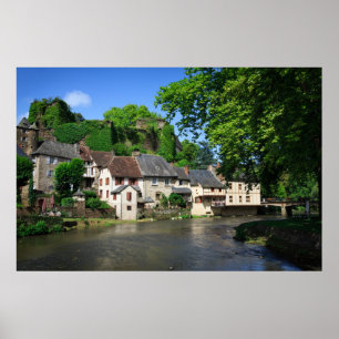 Segur-le-Chateau in het Franse poster
