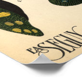 Seguy Art Noveau Lanternfly Poster (Hoek)