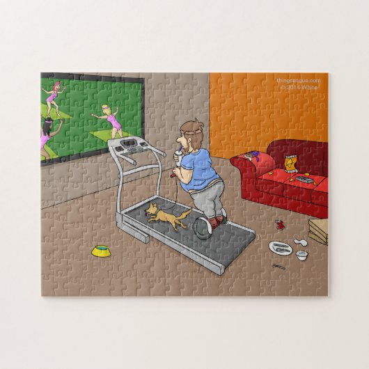 Segway Workout Jigzaag Puzzle Legpuzzel (Horizontaal)