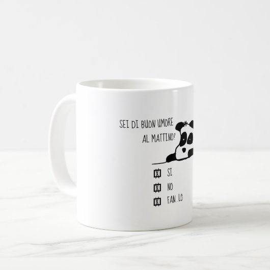 Sei di buon meer? - ITALIAANSE VERSIE Koffiemok (Voorkant links)