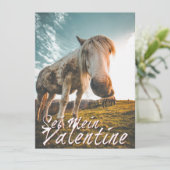 Sei mein Valentin mit schauenden Pferd V2.0 (Staand voorkant)