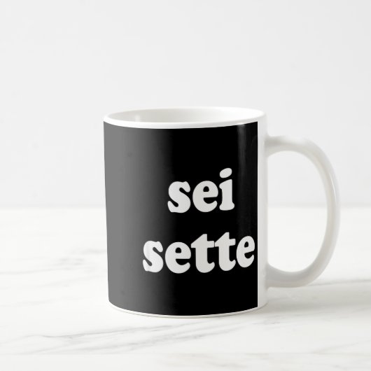 Sei Sette Italian Funny  Koffiemok (Rechts)