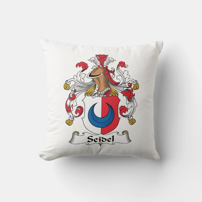 Seidel Family Crest Kussen (Voorkant)