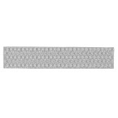 Seigaiha Black en White Japanese Wave Pattern Medium Tafelloper (Horizontaal)