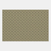 Seigaiha (golf) patroon inpakpapier vel (Voorkant 3)