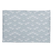 Seigaiha Ocean Waves Japans blauw Patroon Kussensloop (Achterkant)