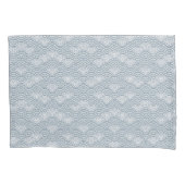 Seigaiha Ocean Waves Japans blauw Patroon Kussensloop (Voorkant)