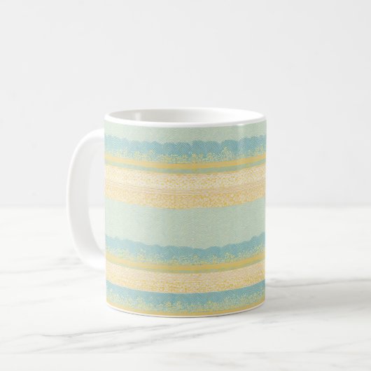 Seigaiha Wave Pattern Mug (Devant gauche)