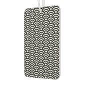 Seigaiha, Waves, Japanese, Black and White Luchtverfrisser (Links)